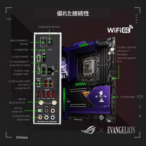 マザーボード ROG Z690 HERO EVA EDITION ROG MAXIMUS Z690 HERO EVA EDITION | Motherboards | ROG