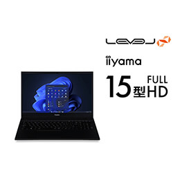 ＜パソコン工房＞ 第13世代インテル Core i5搭載15型フルHDゲーミングノートパソコン / iiyama LEVEL-15FH125-i5-UXSX [Windows 10 Home]