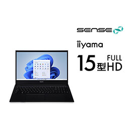 ＜パソコン工房＞ 第13世代インテル Core i7搭載15型フルHDクリエイターノートパソコン / iiyama SENSE-15FH125-i7-UXSX [Windows 10 Home]