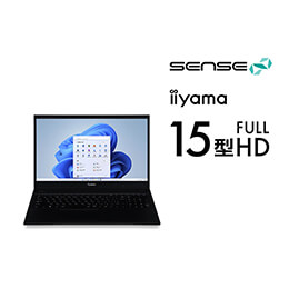 ＜パソコン工房＞ 第13世代インテル Core i5搭載15型フルHDクリエイターノートパソコン / iiyama SENSE-15FH125-i5-UXSX [Windows 11 Home]画像