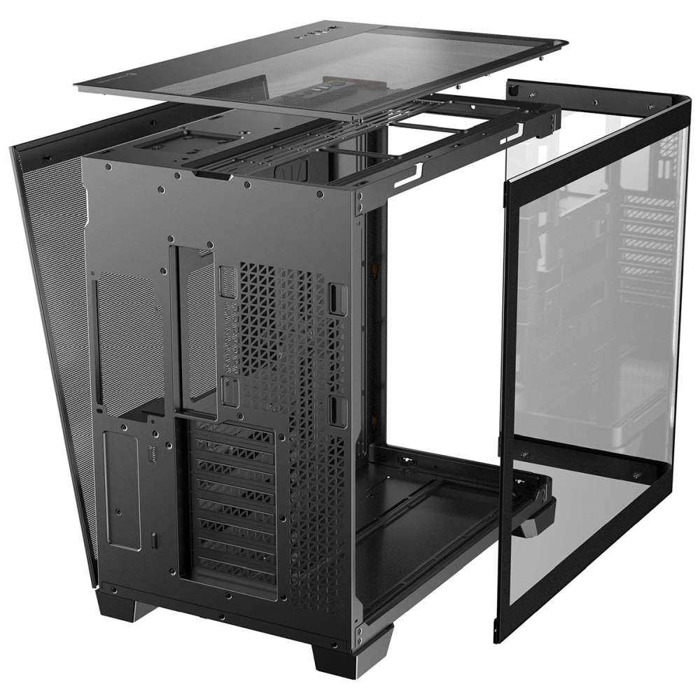 PCケース(自作PC用) antec c8 curve wood Antec、ウォルナット材＋曲面ガラス採用PCケース「Antec C8