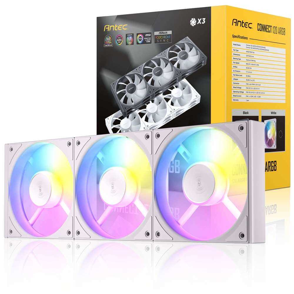 新品　Antec Fusion 120 ARGB FAN ホワイト　2セット Fusion 120 ARGB White【終息】 | 株式会社リンクス
