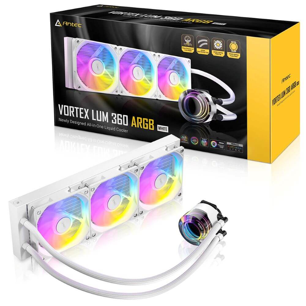 Antec Vortex Lum 360 ARGB White | パソコン工房【公式通販】