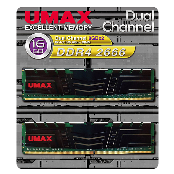 UMAX DCDDR4-2666-16GB メモリ 8GB x 2