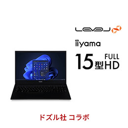 ＜パソコン工房＞【ドズル社コラボ】第13世代インテル Core i5搭載15型フルHDゲーミングノートパソコン / iiyama LEVEL-15FH125-i5-UXSX-DOZLE [Windows 11 Home]画像