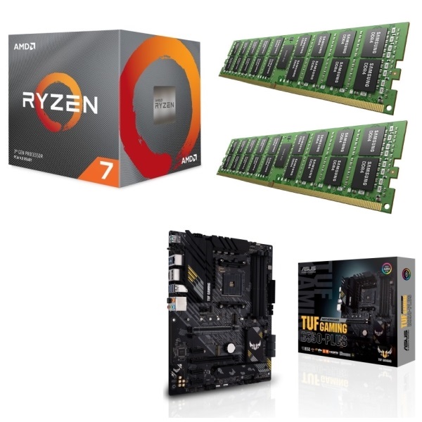 セット商品 AMD Ryzen 7 3800X + ASUS TUF GAMING B550-PLUS + DDR4-3200 8GB×2枚