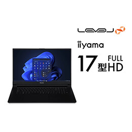 ＜パソコン工房＞ 第13世代インテル Core i7搭載144Hz対応17型フルHDゲーミングノートパソコン / iiyama LEVEL-17FH126-i7-UXSX [Windows 11 Home]画像