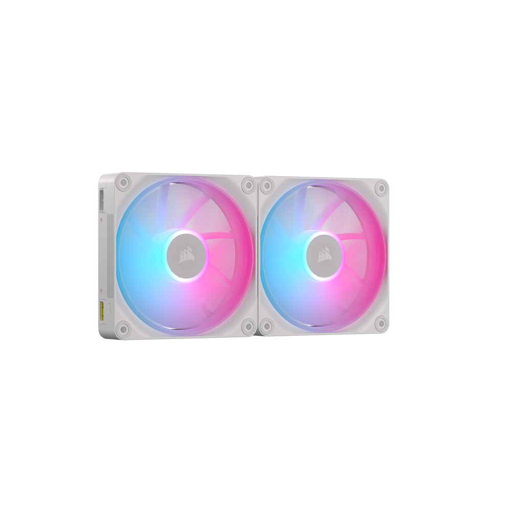 【新品未開封】iCUE LINK QX140 RGB WHITE2個入り② iCUE LINK QX140 RGB 140mm PWM PC Fans Starter Kit with iCUE