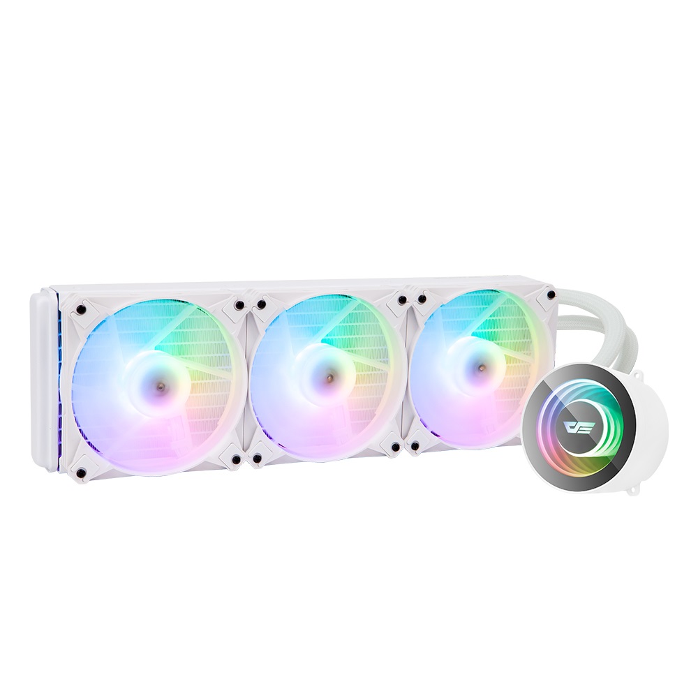 darkFlash Twister DX360 Liquid CPU Cooler White | パソコン