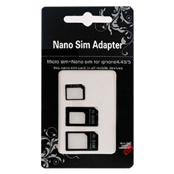SIM変換アダプタ、iphone用　Nano SIM Adapter