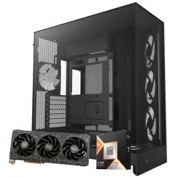NZXT H9 Flow RGB+ 黒 PCケース採用・Palit GeForce RTX 5090・AMD Ryzen 7 9800X3D 組立キット