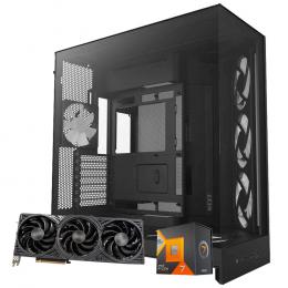 NZXT H9 Flow RGB+ 黒 PCケース採用・Palit GeForce RTX 5070 Ti・AMD Ryzen 7 7800X3D 組立キット