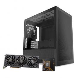 NZXT H3 Flow 黒 PCケース採用・Palit GeForce RTX 5060 Ti・AMD Ryzen 7 9700X 組立キット