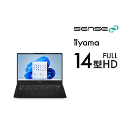 ＜パソコン工房＞ 第12世代インテル Core i7搭載14型フルHDクリエイターノートパソコン / iiyama SENSE-14FH120-i7-UXSX-D [Windows 10 Home]画像