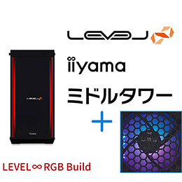 ＜パソコン工房＞ 第13世代インテル Core i7とGeForce RTX 3060 Ti搭載ミドルタワーゲーミングPC / iiyama LEVEL-R77A-LC137KF-SAX [RGB Build]