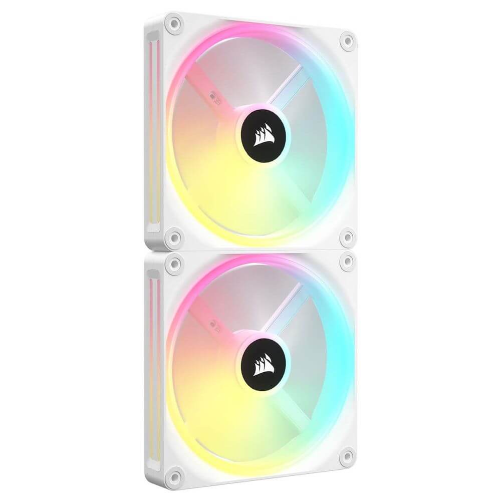iCUE LINK QX140 RGB [ホワイト]（０２） Corsair iCUE LINK QX140 RGB 140mm Magnetic Dome RGB Fans