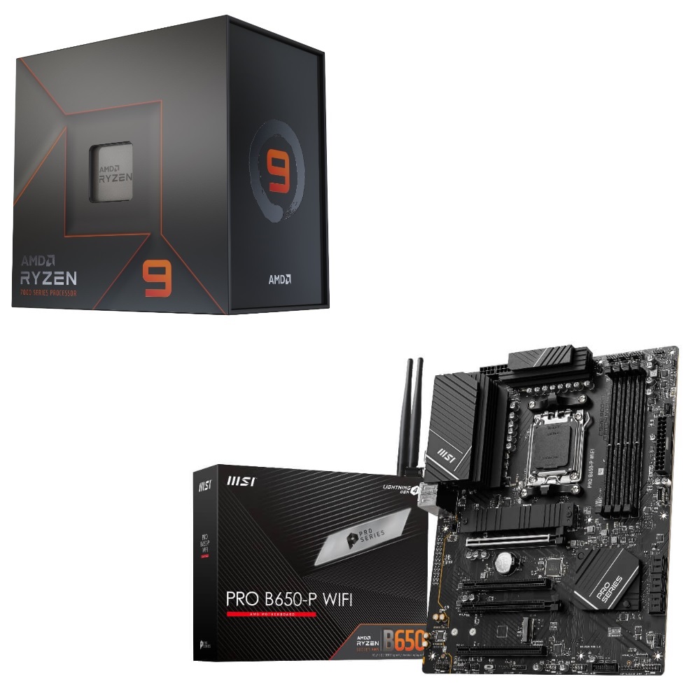 セット商品 AMD Ryzen 9 7950X BOX + MSI PRO B650-P WIFI セット 