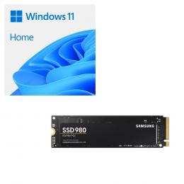 Windows 11 Home 64bit DSP + SAMSUNG SSD 980 MZ-V8V500B/IT バンドルセット