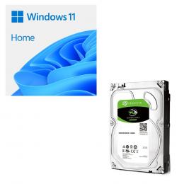 Windows 11 Home 64bit DSP + SEAGATE ST4000DM004 バンドルセット