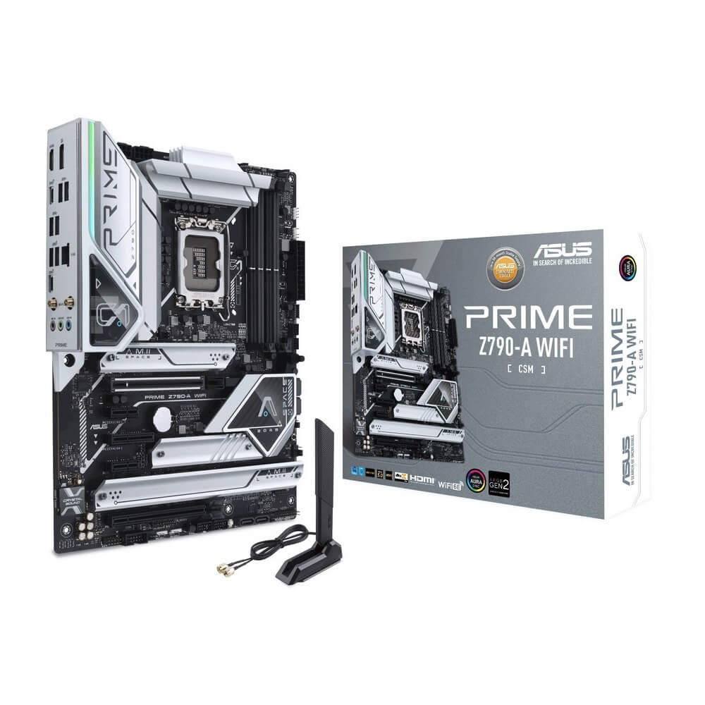 ASUS Prime Z790-A WiFi 6E LGA 1700(Intel(R)13th＆12th) ATX Motherboard (16+1  DrMOS, PCIe 5.0,DDR5,4X M.2 Slots,2.5 Gb LAN,USB 3.2 Gen Front Panel Ty 