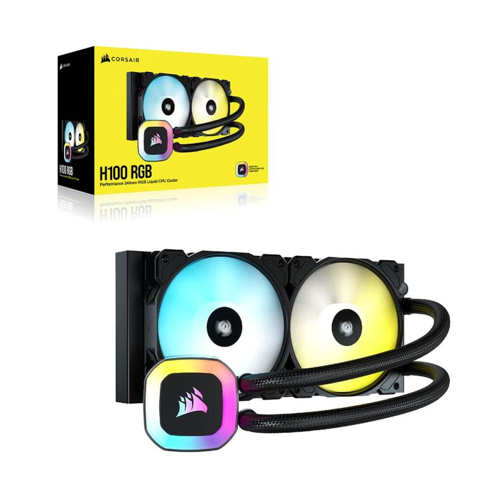 ⭐︎H100 RGB CW-9060053-WW 水冷クーラー⭐︎ H100 RGB 240mm Liquid CPU Cooler