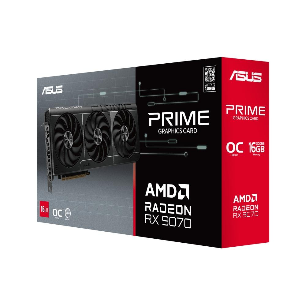 ASUS Prime Radeon RX 9070 EVO OC Edition 16GB GDDR6 | パソコン工房