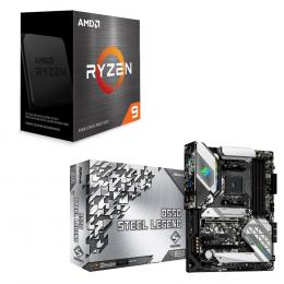  AMD Ryzen 9 5950X BOX + ASRock B550 Steel Legend セット パーツセット