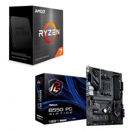 ＜Dell デル＞ AMD Ryzen 7 5800X BOX + ASRock B550 PG Riptide セット パーツセット