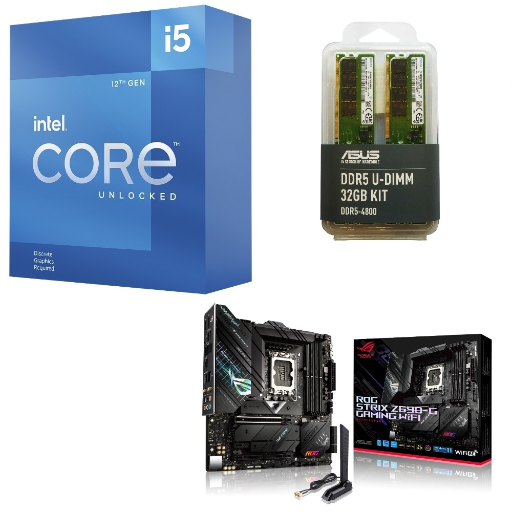 セット商品 Intel Core i5 12600KF BOX + ASUS ROG STRIX Z690-G GAMING WIFI + DDR5  16GB×2枚組 メモリ セット | パソコン工房【公式通販】