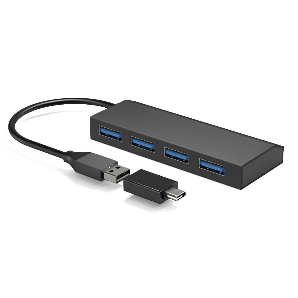 パソコン工房 Type-C変換アダプタ付属 4ポートUSB 3.2 Gen1 ハブ