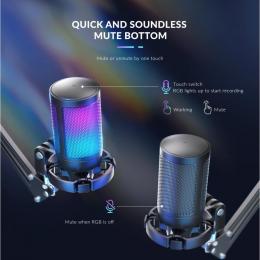 【開封済・未使用】FIFINE A6T コンデンサーマイク RGB ホワイト Amazon.co.jp: FIFINE USB コンデンサーマイク RGB光り