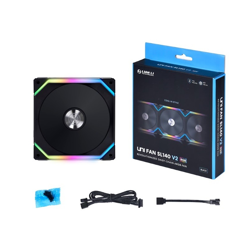 LIAN LI UNI FAN SL140 V2 RGB BK 5点セット Lian Li UNI FAN SL140 V2 Black Single Pack | パソコン工房【公式通販】