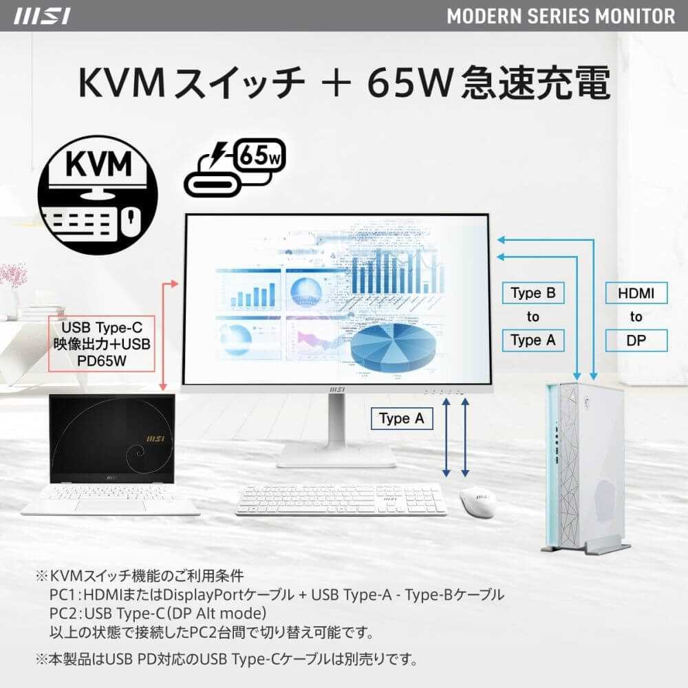 MSI Modern MD272QXPW | パソコン工房【公式通販】