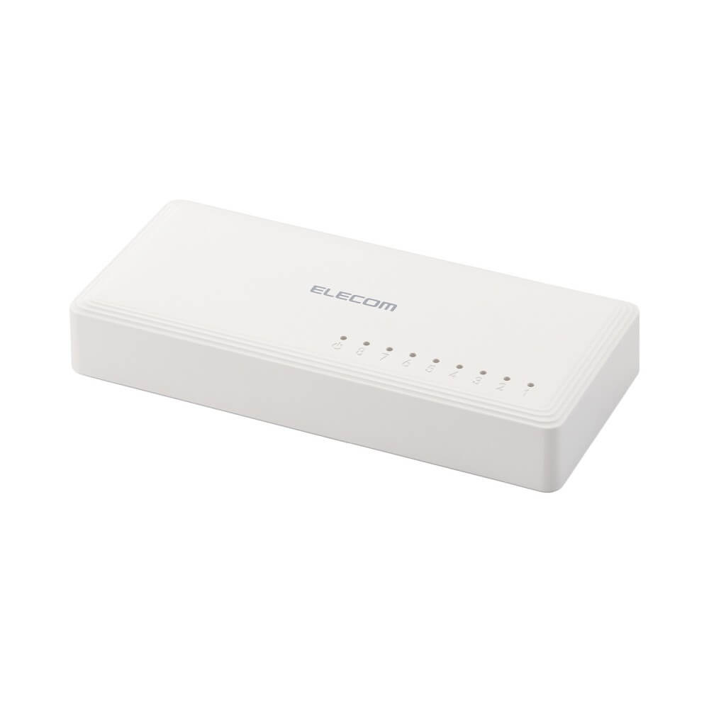 可愛いクリスマスツリーやギフトが！ スイッチングHub バッファロー WHD ホワイト LSW4-TX-5EPL プラスチック筐