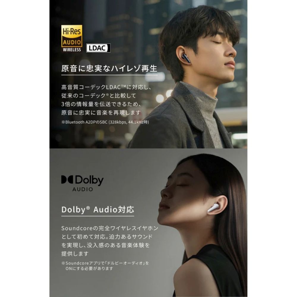 Anker Soundcore Liberty 5 ミッドナイトブラック | パソコン