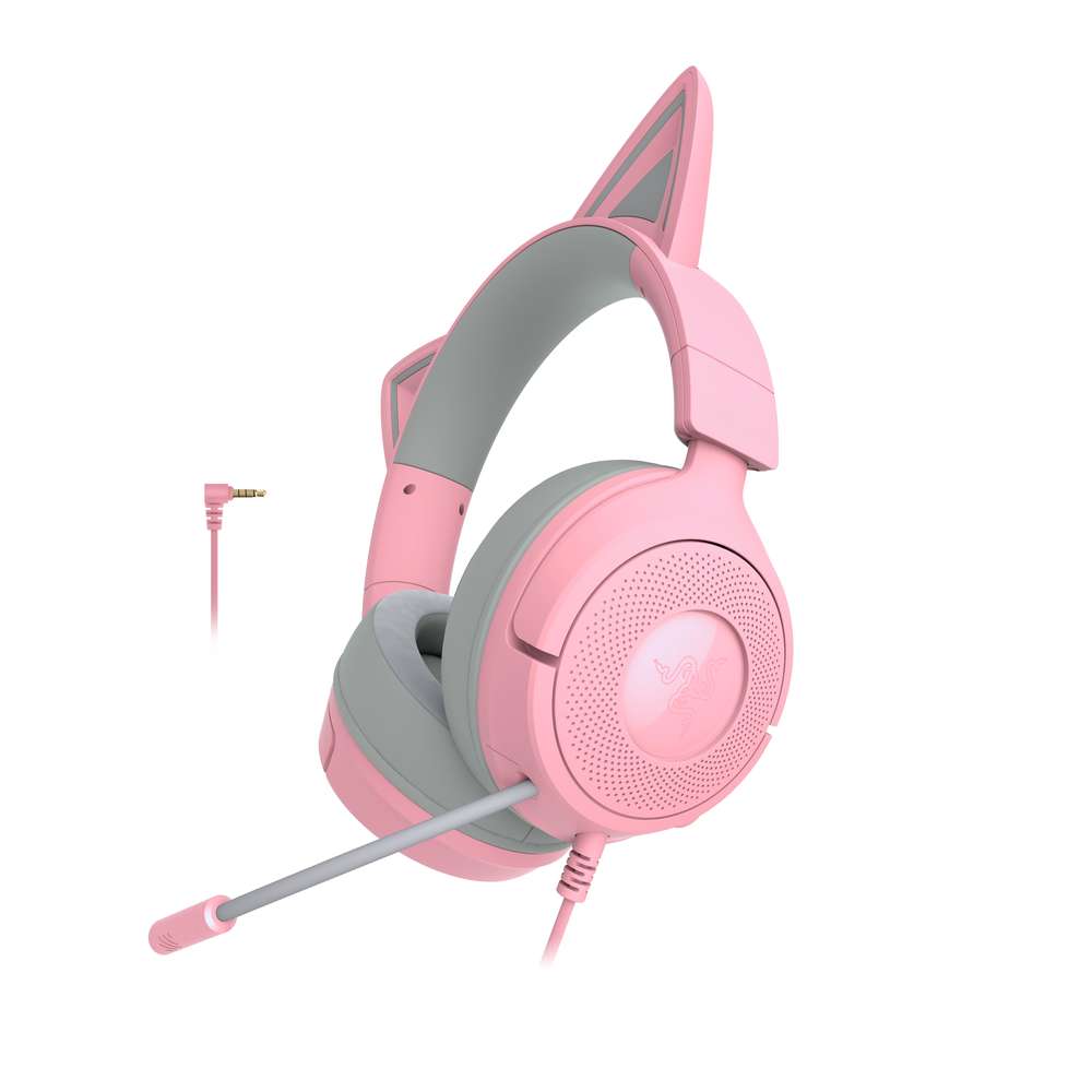 新品未使用 Razer Kraken ゲーミングヘッドセット クォーツピンク Amazon.co.jp: Razer レイザー Kraken Kitty V2 BT Quartz Pink