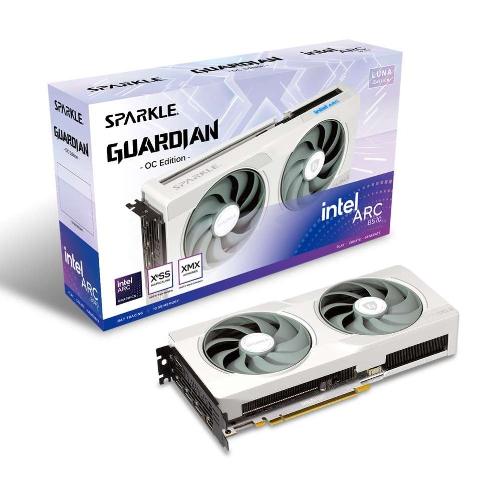 SPARKLE Intel Arc B570 GUARDIAN Luna OC | パソコン工房【公式