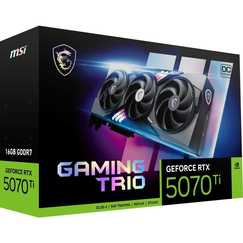 MSI GeForce RTX 5070 Ti 16G GAMING TRIO OC | パソコン工房 MSI GeForce RTX 5070 Ti 16G GAMING TRIO OC | パソコン工房