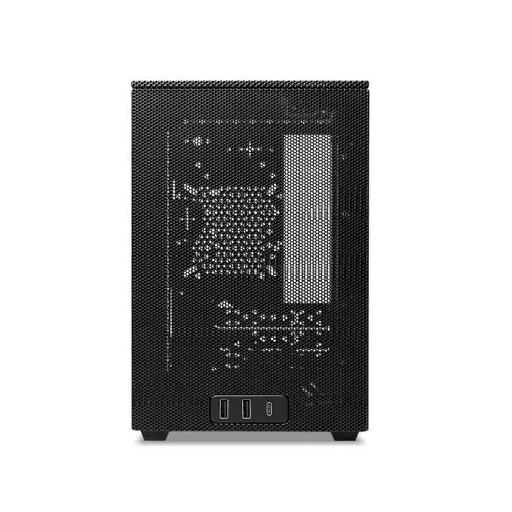 SSUPD MESHROOM D Black フルメッシュ Mini-ITX Meshroom S V2 Mini-ITX SFF PC Case | Ssupd
