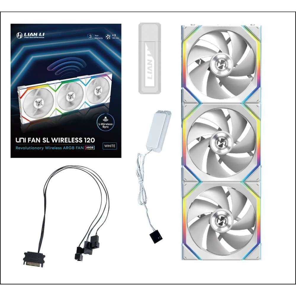 Lian Li UNI FAN SL Wireless 120 White トリプルパック