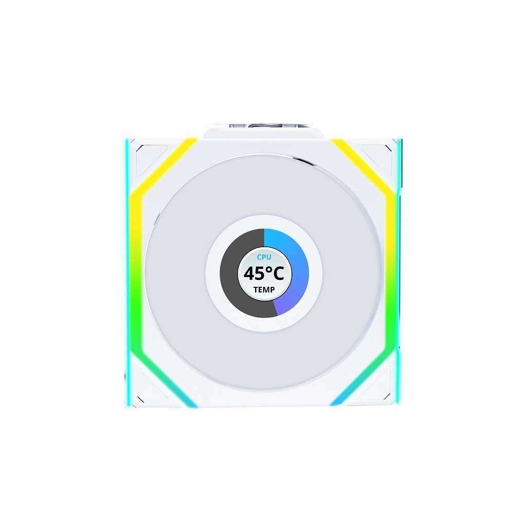 Lian Li UNI FAN SL Wireless LCD 120 Reverse Blade White