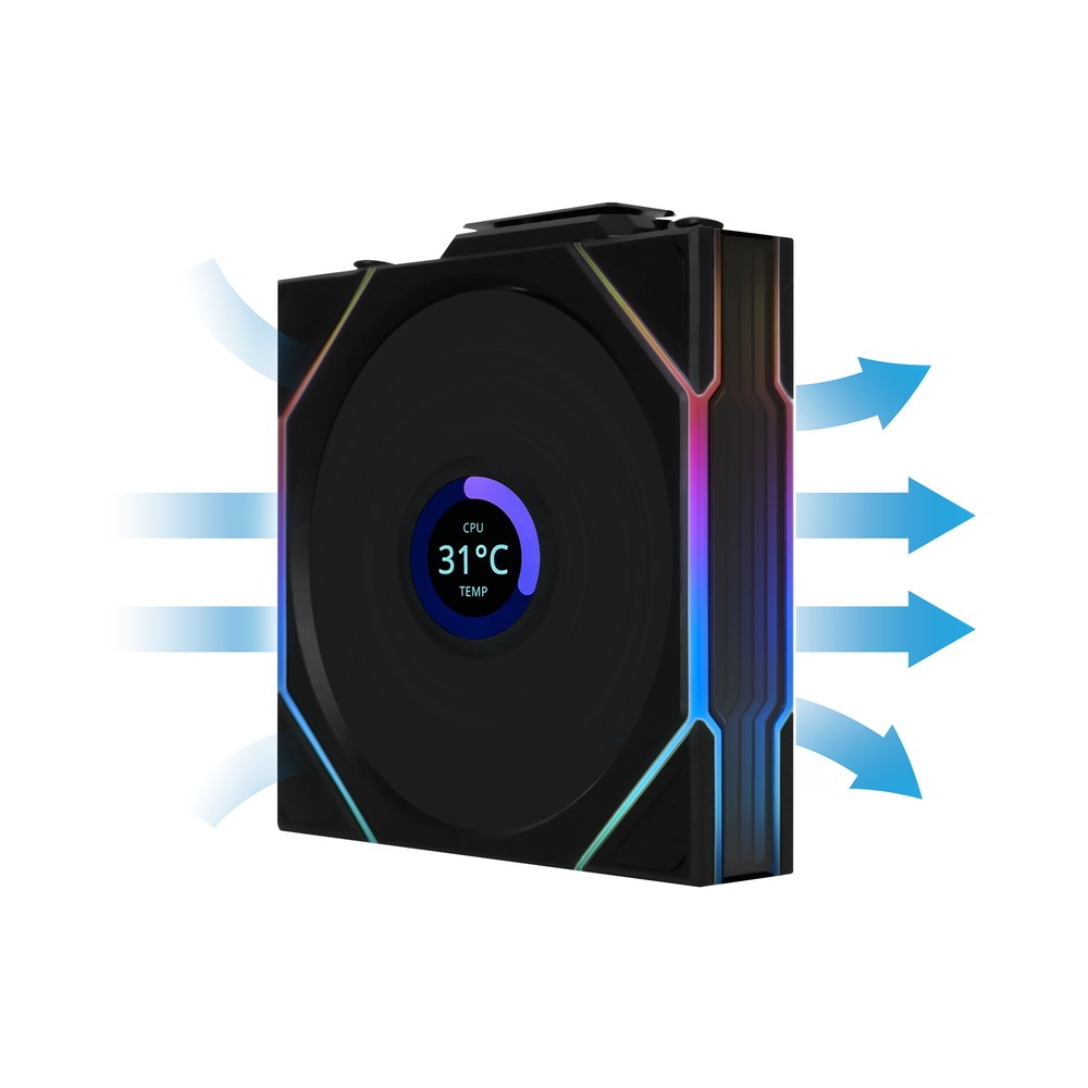 Lian Li UNI FAN TL Wireless LCD 120 Black Single Pack