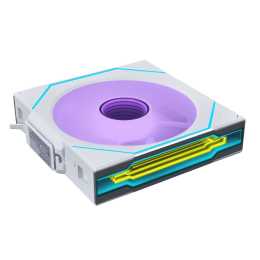 UNI FAN SL Infinity Wireless 120 Reverse Blade White 1 Pack