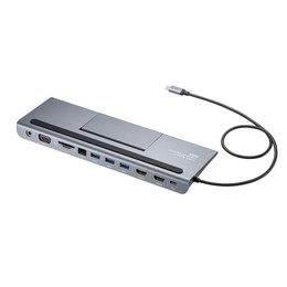 サンワサプライ モバイル ドッキングステーション USB-3H131BK USB-3H131BK【モバイルドッキングステーション（USB3.2 Gen1