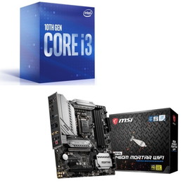 Intel Core i3 10100 BOX + MSI MAG B460M MORTAR WIFI セット セット商品　BTO パソコン　格安通販
