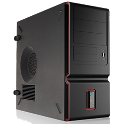 ＜送料込＞　ミニタワーケース　４5０Ｗ電源付 送料込＞ ミニタワーPCケース・450W電源付