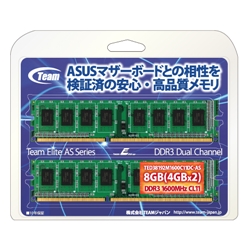 TED38192M1600C11DC-AS [DDR3 PC3-12800 4GB 2枚組] 製品画像