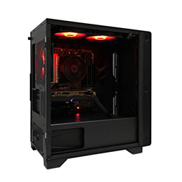 デスクトップPC ブラック 赤アクセント iiyama PC LEVEL-R776-147F-UKX [LED] | パソコン工房【公式通販】