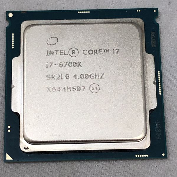 動作確認済み】CPU intel core i7-6700K - PCパーツ