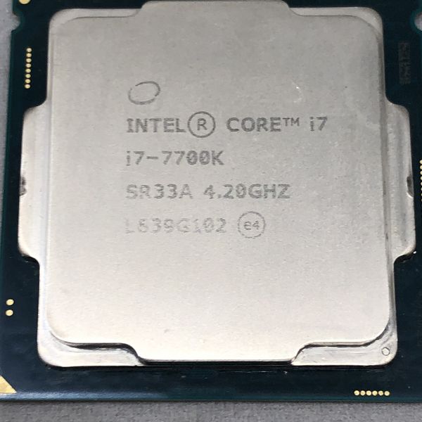 Intel 〔中古〕インテル® Core™ i7 プロセッサー 7700K 〔4.2GHz／LGA ...